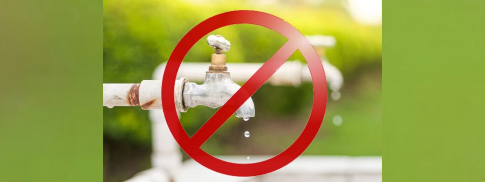 20 hour water cut for many areas of the WP